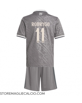 Real Madrid Rodrygo Goes #11 Maglia Gara Terza Repliche 2024-25 Bambino
